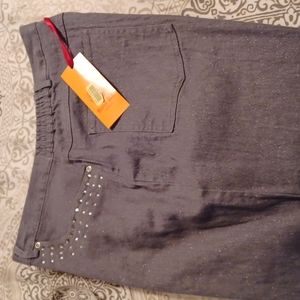 Ruby Red,Size 16,Gray Denim pants